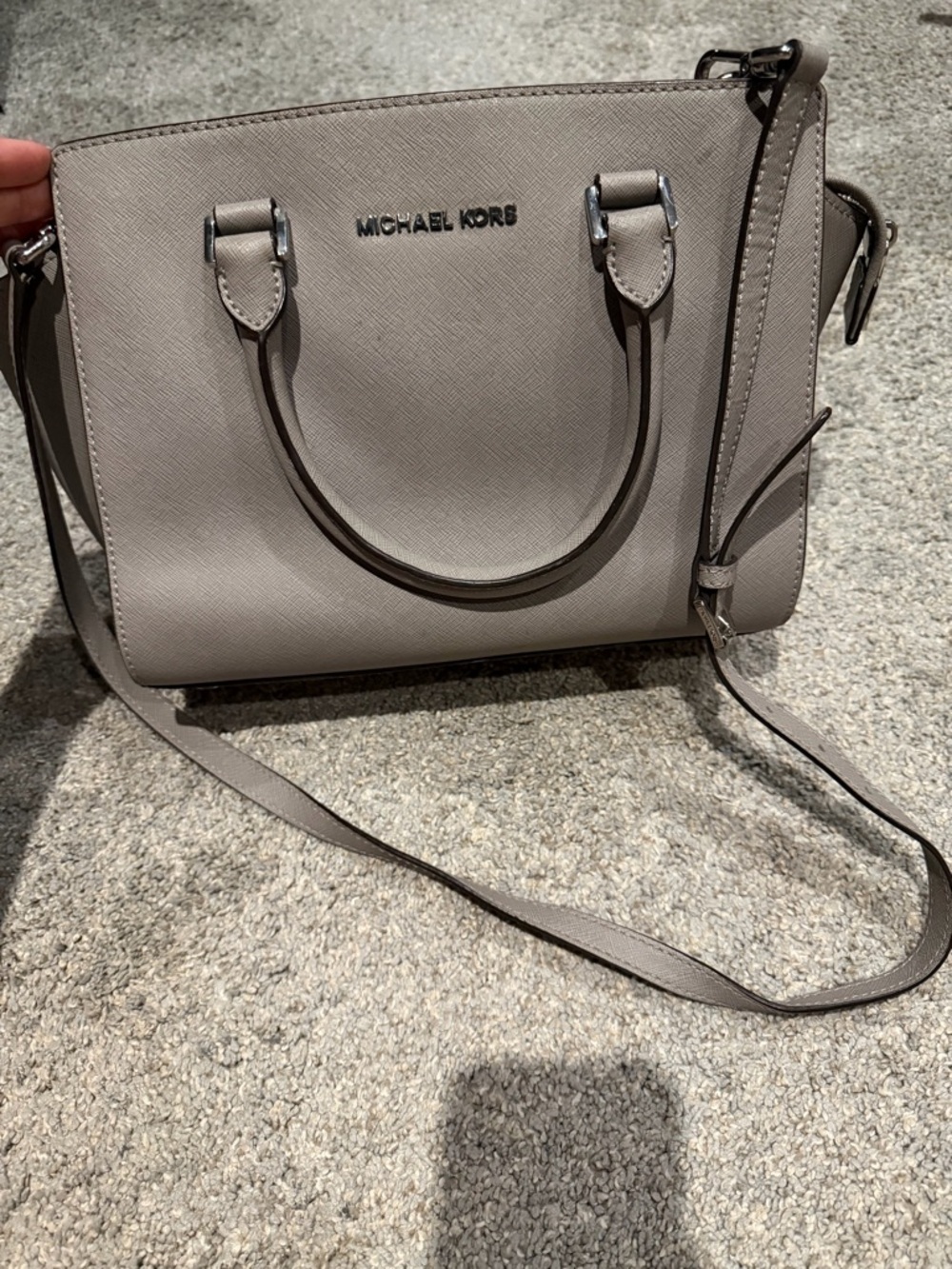 Grey purse